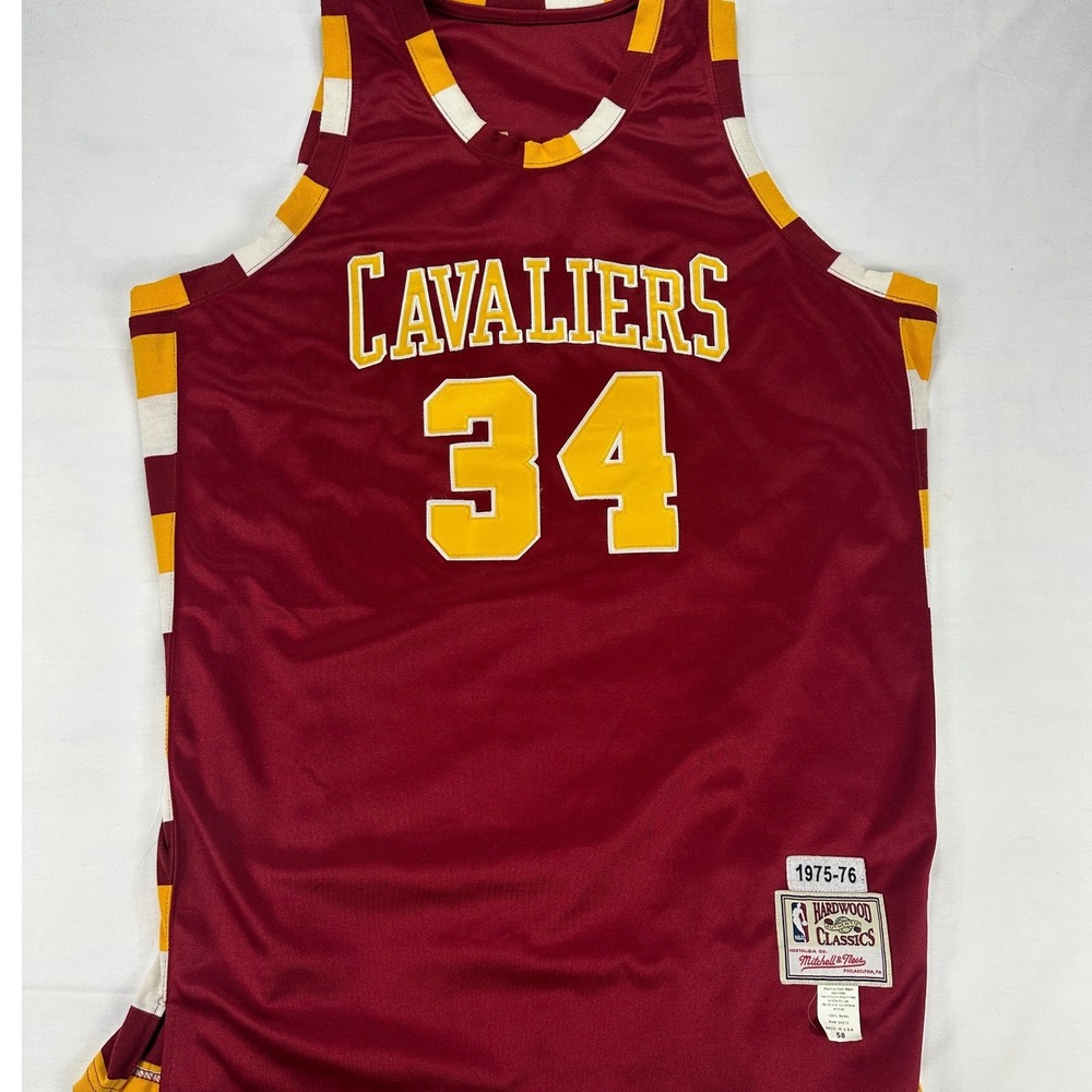 Cleveland Cavaliers Carr 34‎ Jersey Mitchell & Ness 1975-76 Hardwood Classics 58